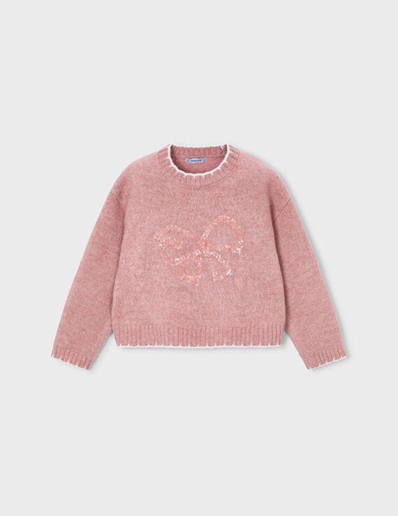 Girls sequin embroidered jumper