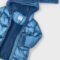 Girls belted metallic coat