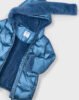 Girls belted metallic coat