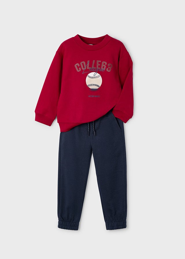 Boys print tracksuit