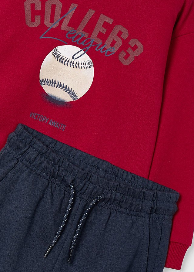 Boys print tracksuit