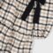 Girls check bow dress