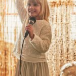 Girls combined sequin dress