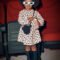 Girls fleece dress with bag