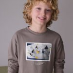 Boy Embossed Car Print T-Shirt