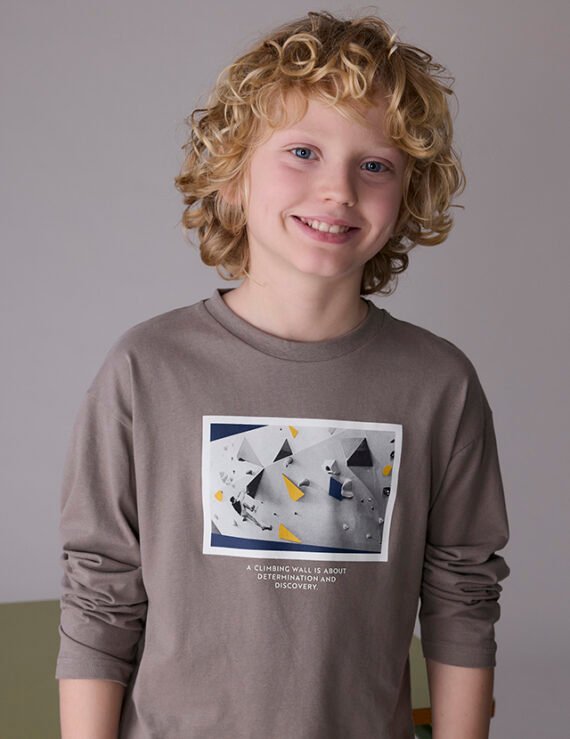 Boy Embossed Car Print T-Shirt