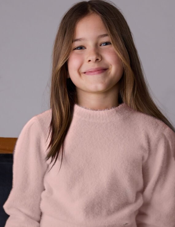 Girls fur jumper