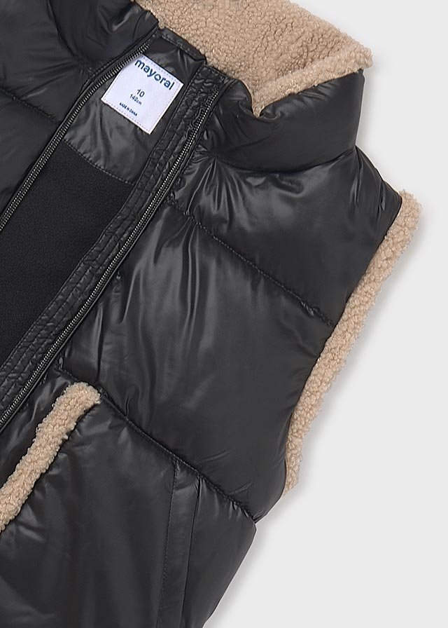 Girls sheepskin gilet