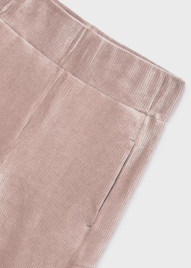 Girls corduroy knitted trousers