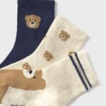 Pack of 3 plain socks boy