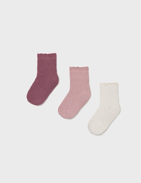 Back of 3 socks baby