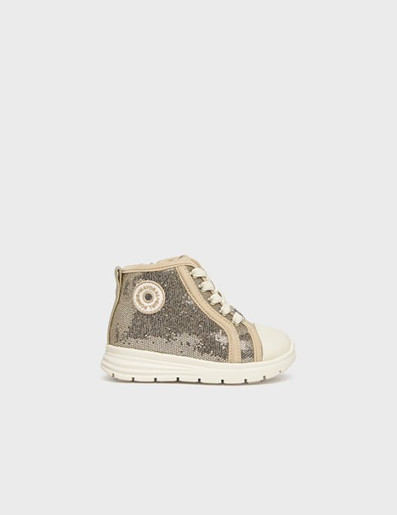 Baby glitter thick sole shoe