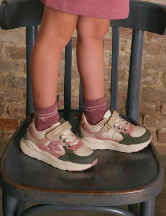 Girls thick soled trainers