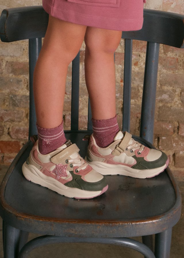 Girls thick soled trainers