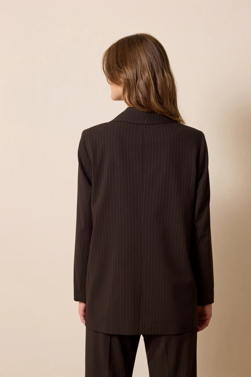 Stripes oversize blazer