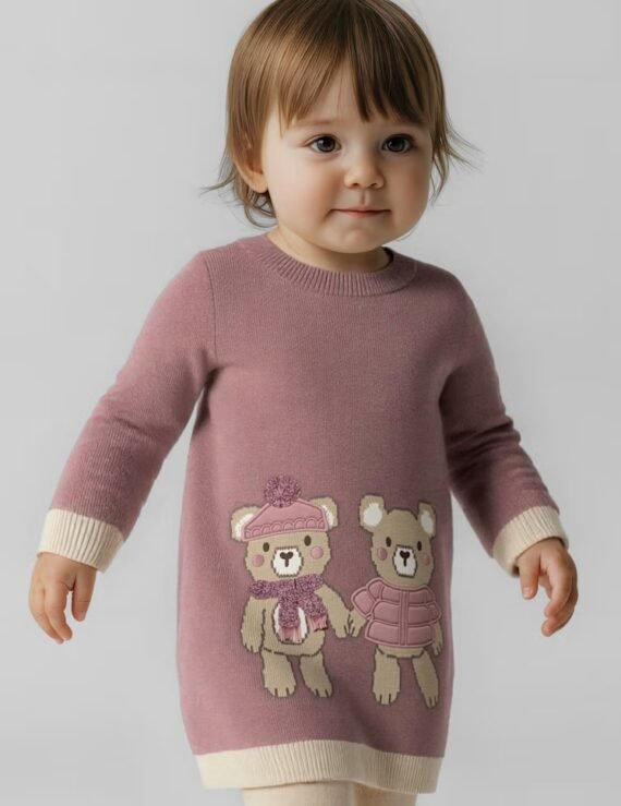 Baby knitted dress