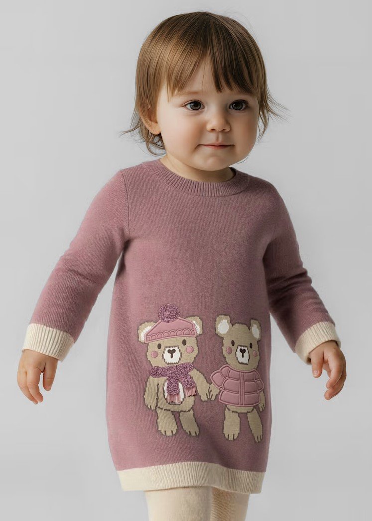 Baby knitted dress