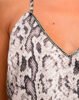 Silk animal print top