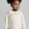 Girls ruffle neck blouse