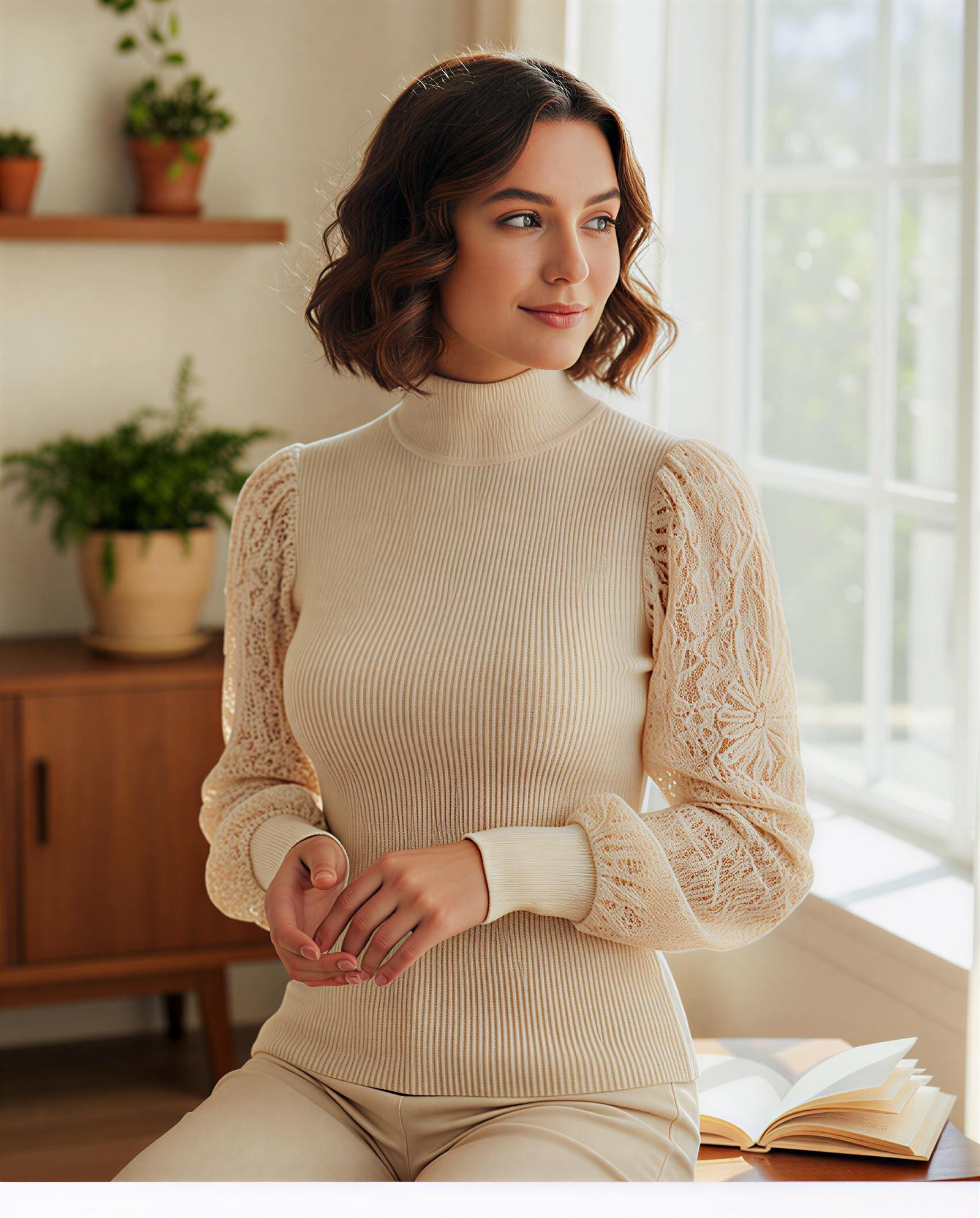 Knit turtleneck
