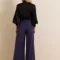 Wide pants with belt