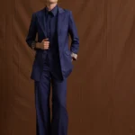 Women suit blue