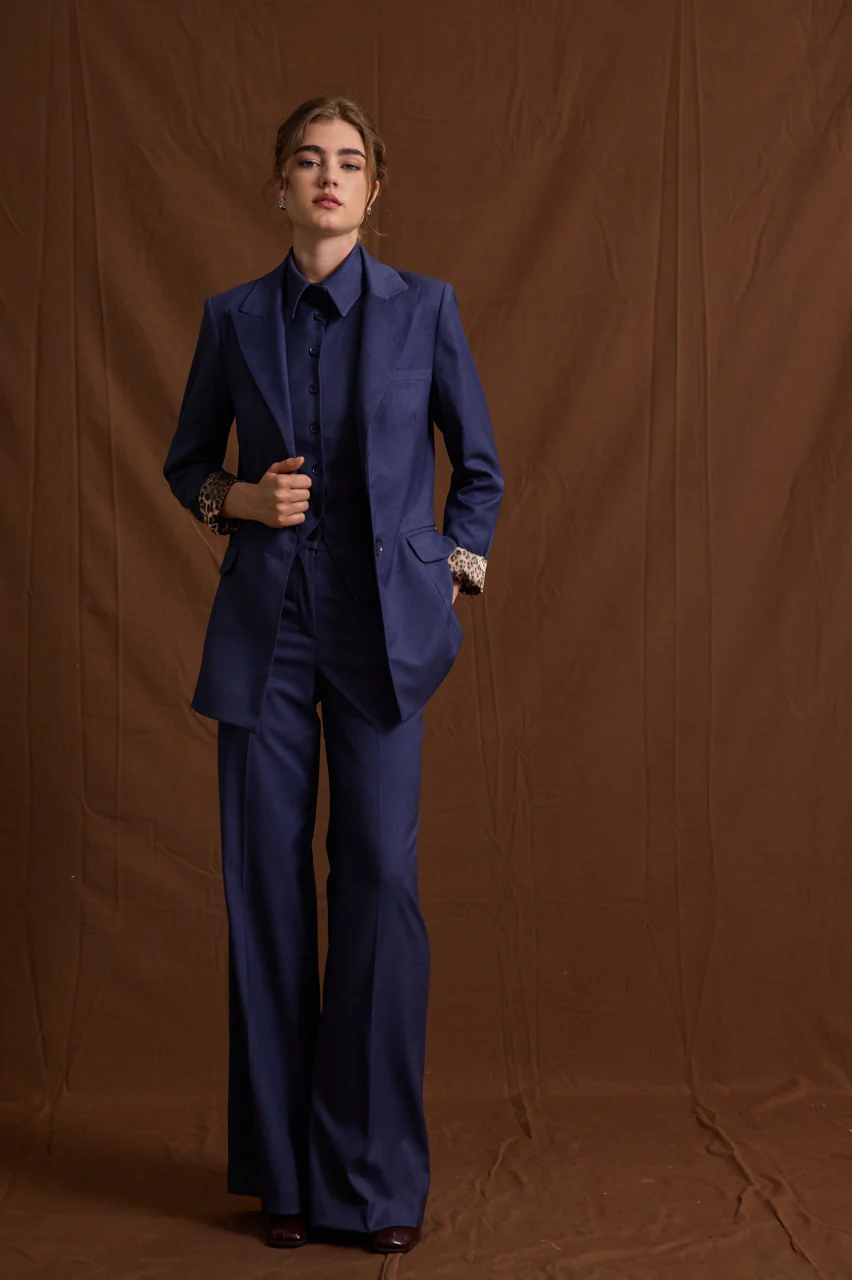 Women suit blue