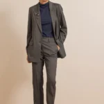 Women suit grey