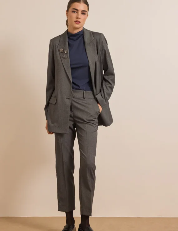 Women suit grey