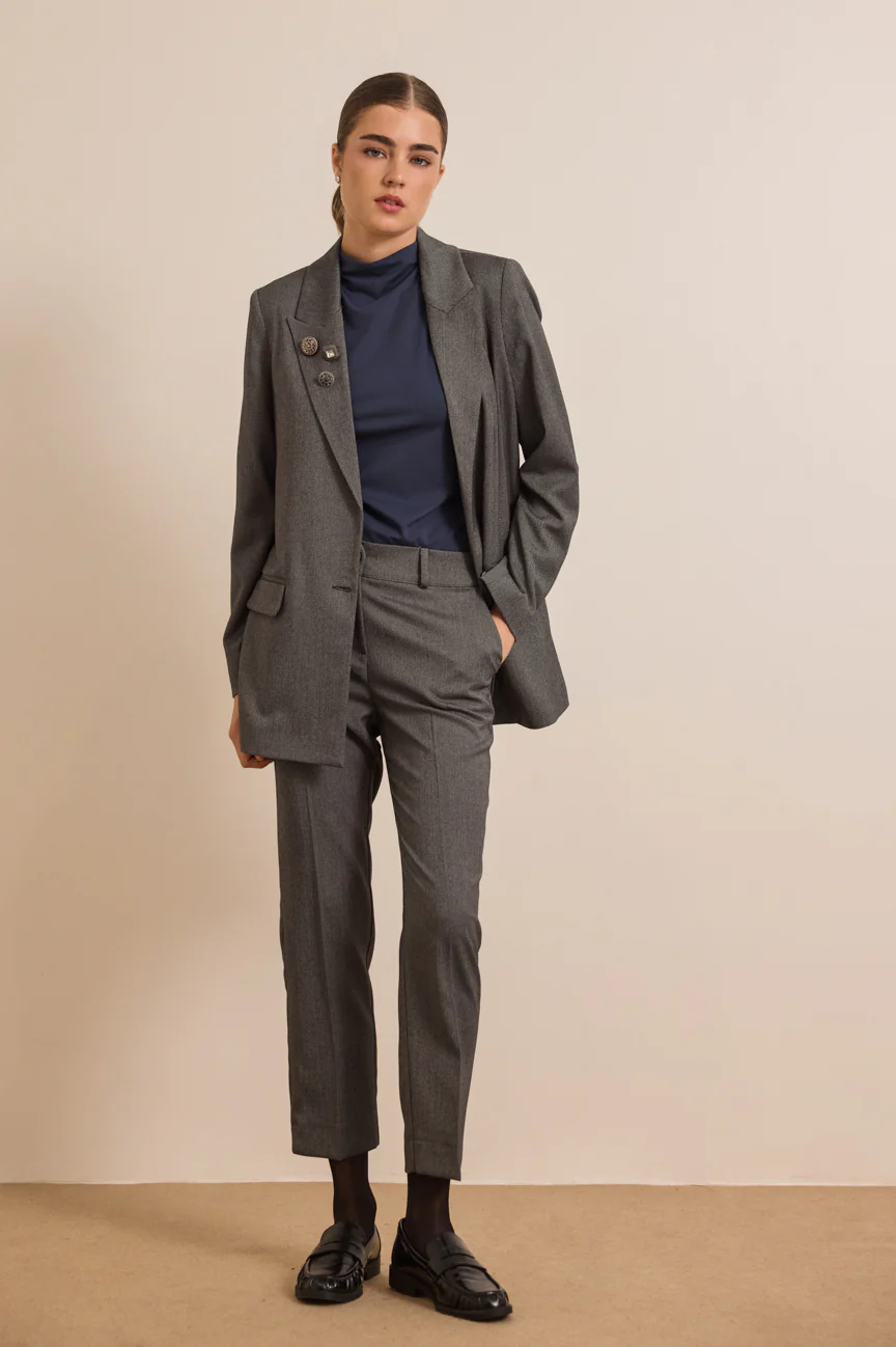 Women suit grey