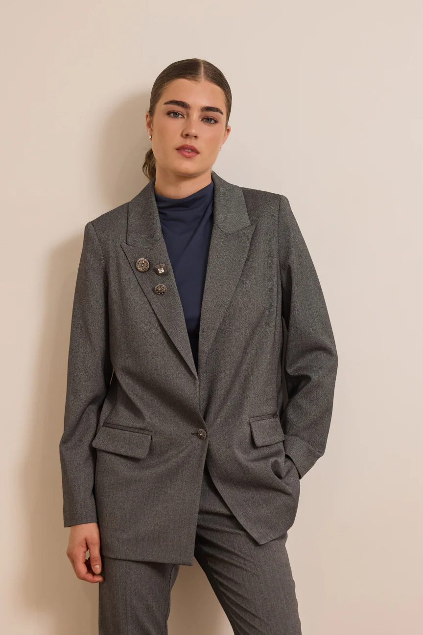Women suit grey