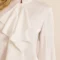 Ruffle shirt silk
