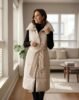 Sleeveless puffer coat
