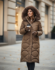 Long puffer coat