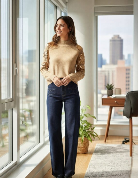 Sweater sequin details