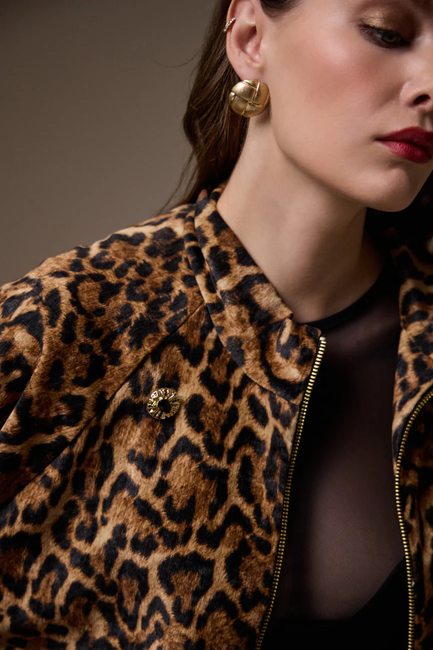 Animal print jacket