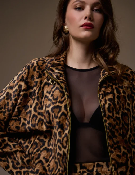 Animal print jacket