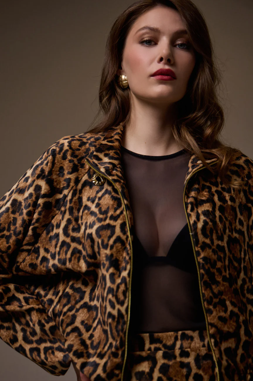Animal print jacket