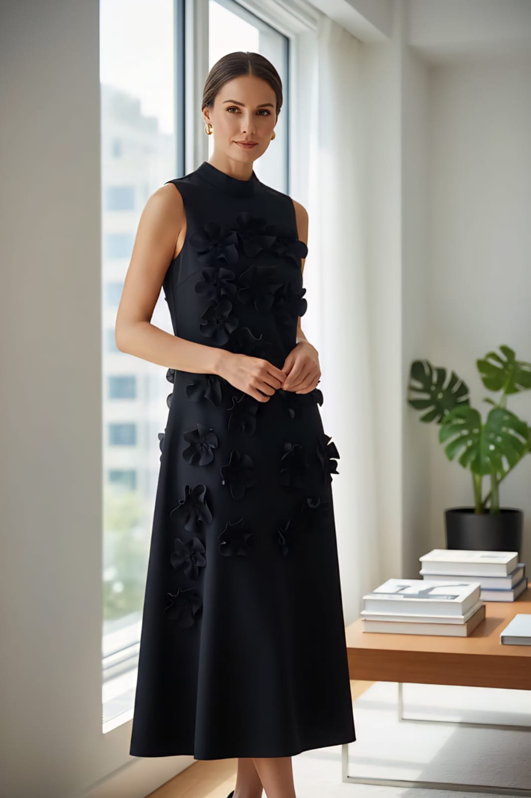 Dress flower aplique