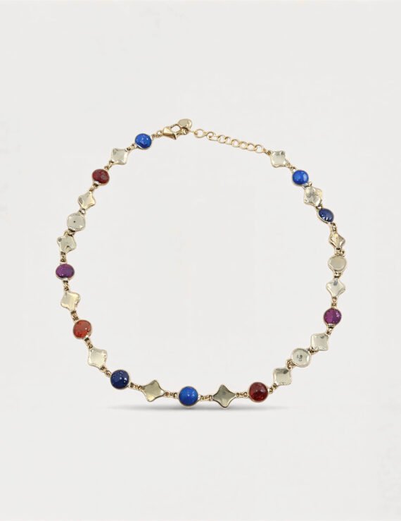 Necklace colorful stones