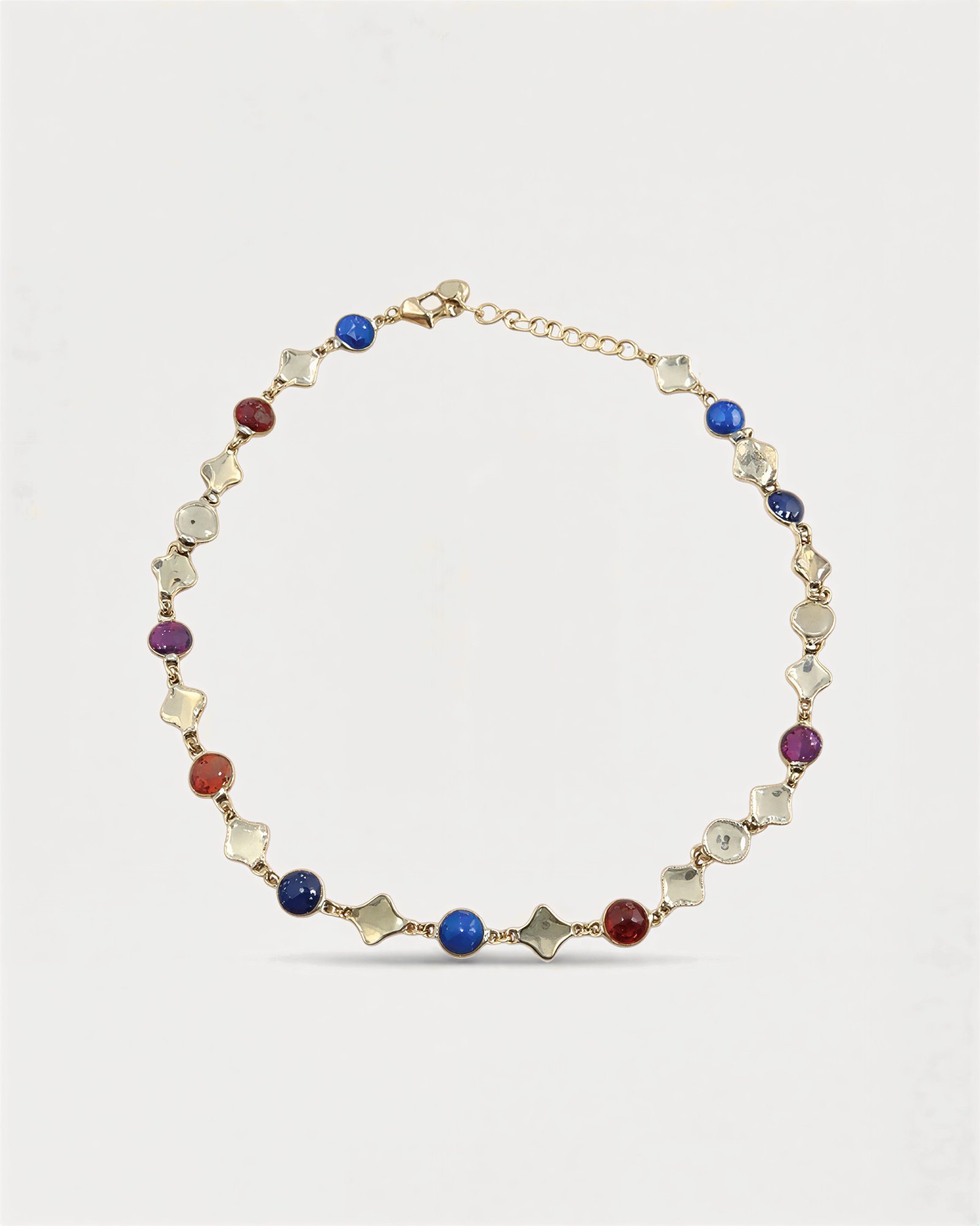 Necklace colorful stones