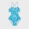 Girls' printed swimsuit