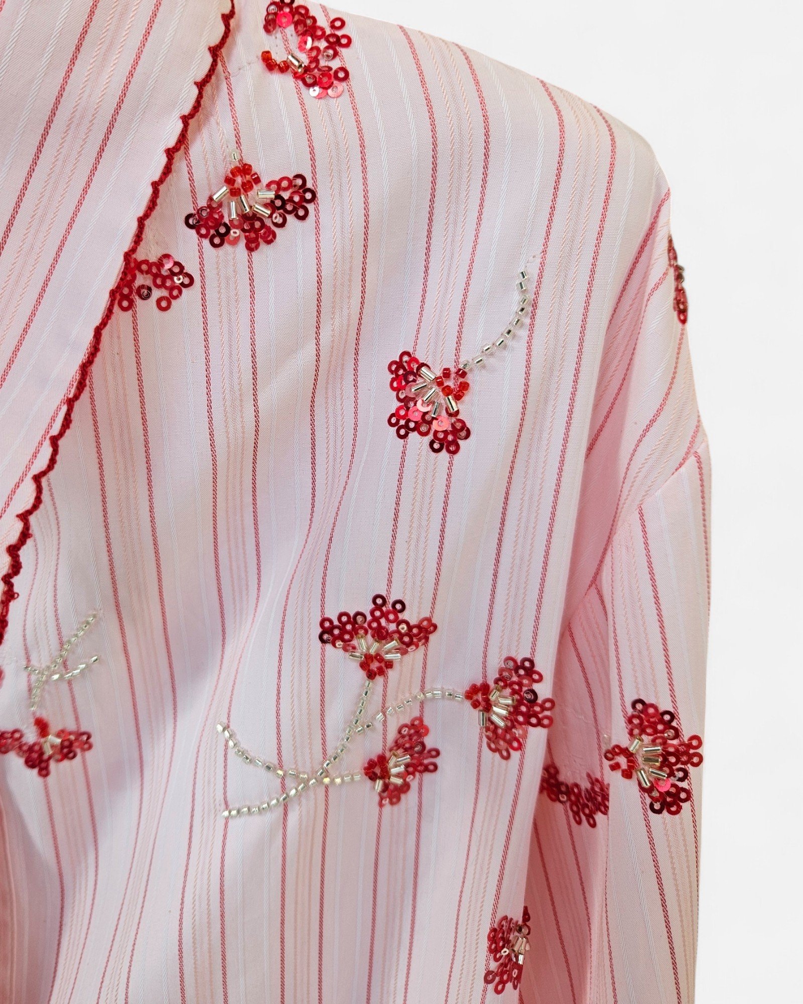 Shirt flower embroidery