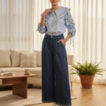 Round collar shirt