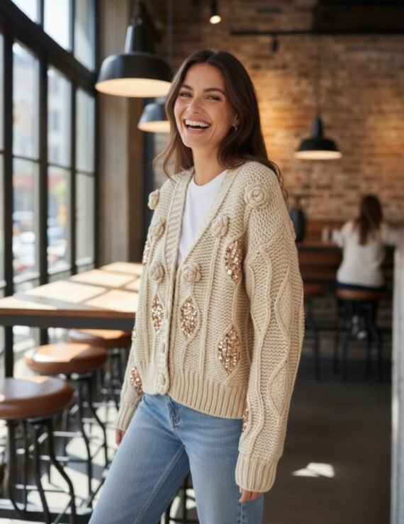 Sequin cardigan