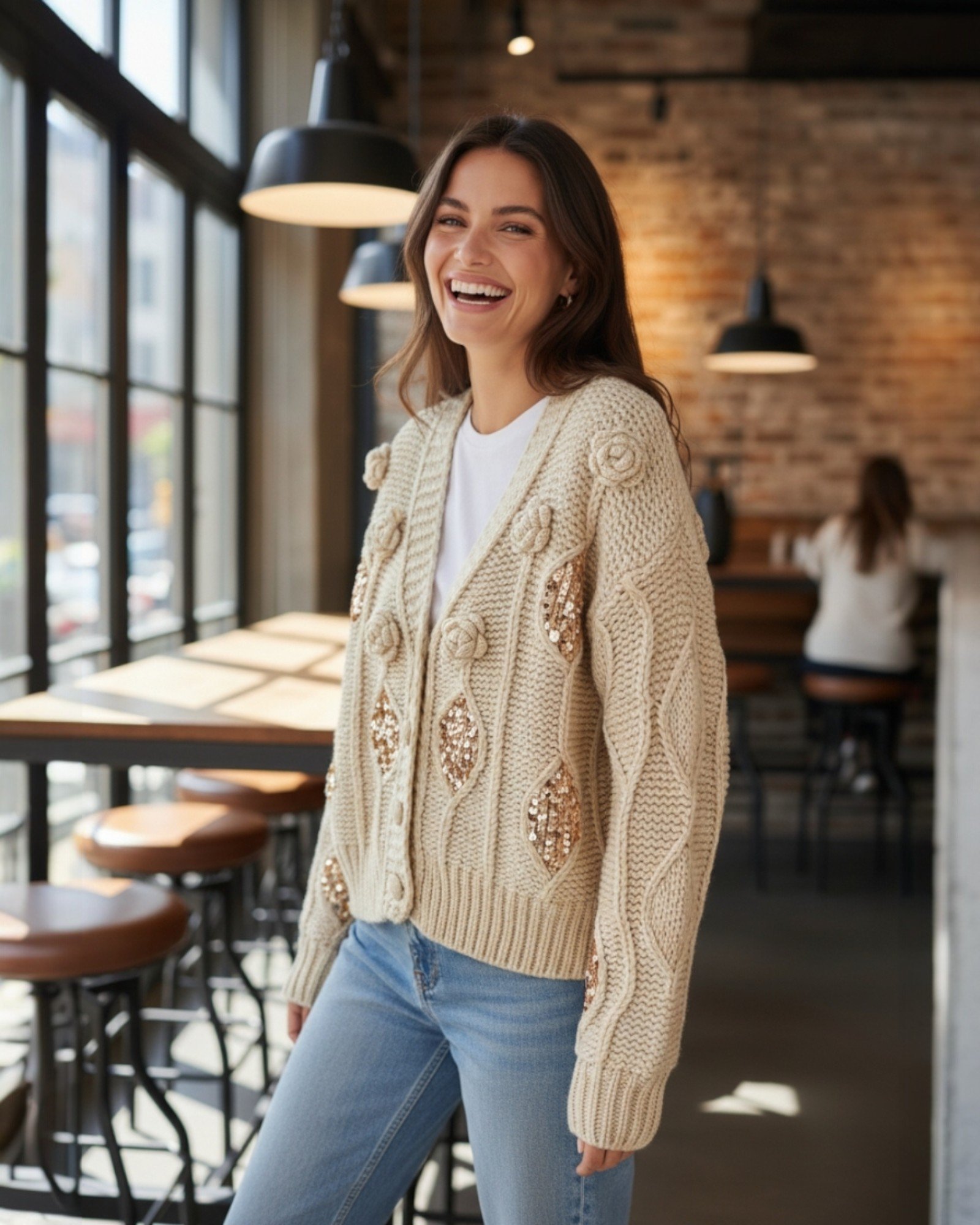 Sequin cardigan