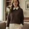 Sweater buttons on shoulder