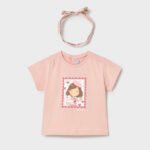 Print t-shirt with headband baby