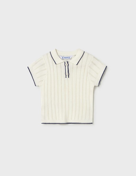 Knit polo shirt baby