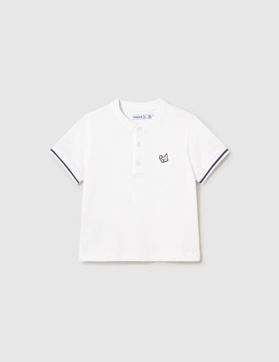 Baby mandarin collar polo shirt
